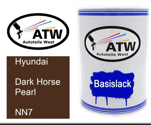 Hyundai, Dark Horse Pearl, NN7: 500ml Lackdose, von ATW Autoteile West.